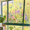 Fenêtre Fleurie Esypesy – Stickers Déco Réutilisables